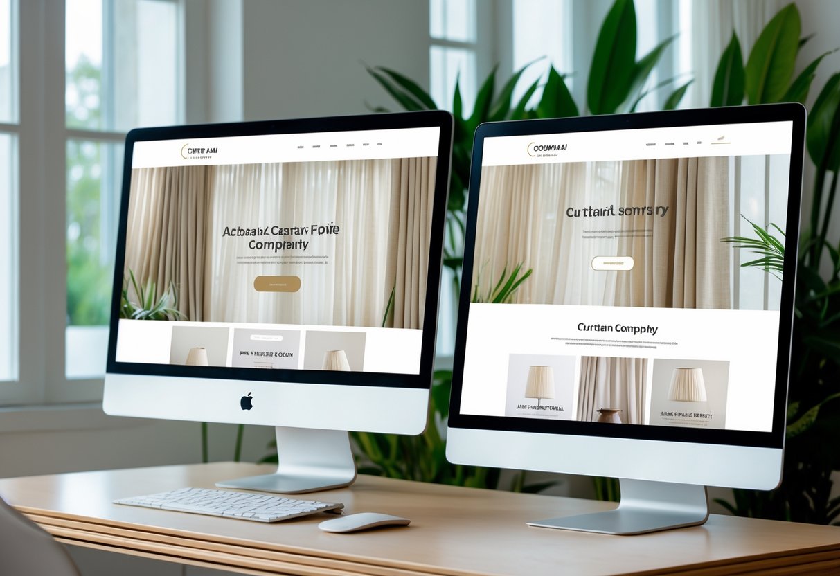 Guide til hjemmeside til et gardinfirma